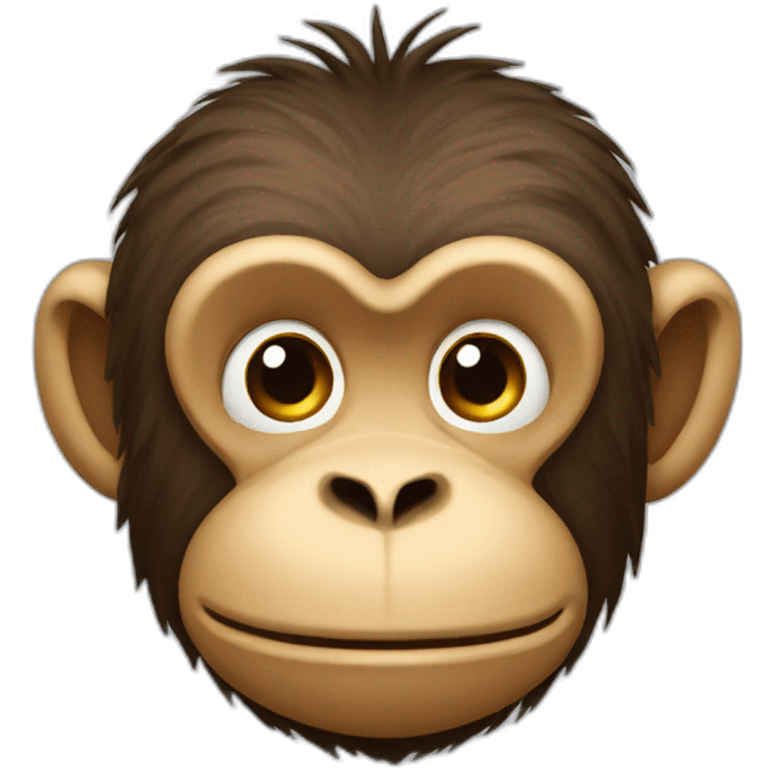 M monkey with a letter M simplistic emoji