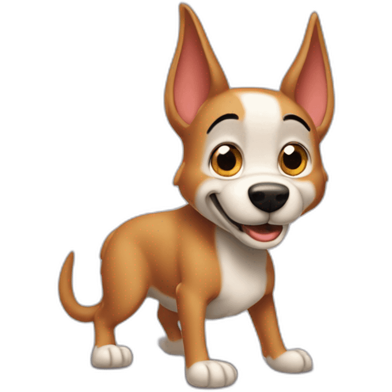 Spike dog from cartoon Tom and Jerry emoji