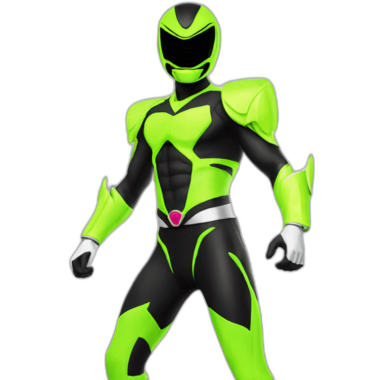 fluo Power ranger full body emoji