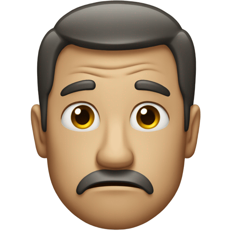 Disappointed angry man emoji