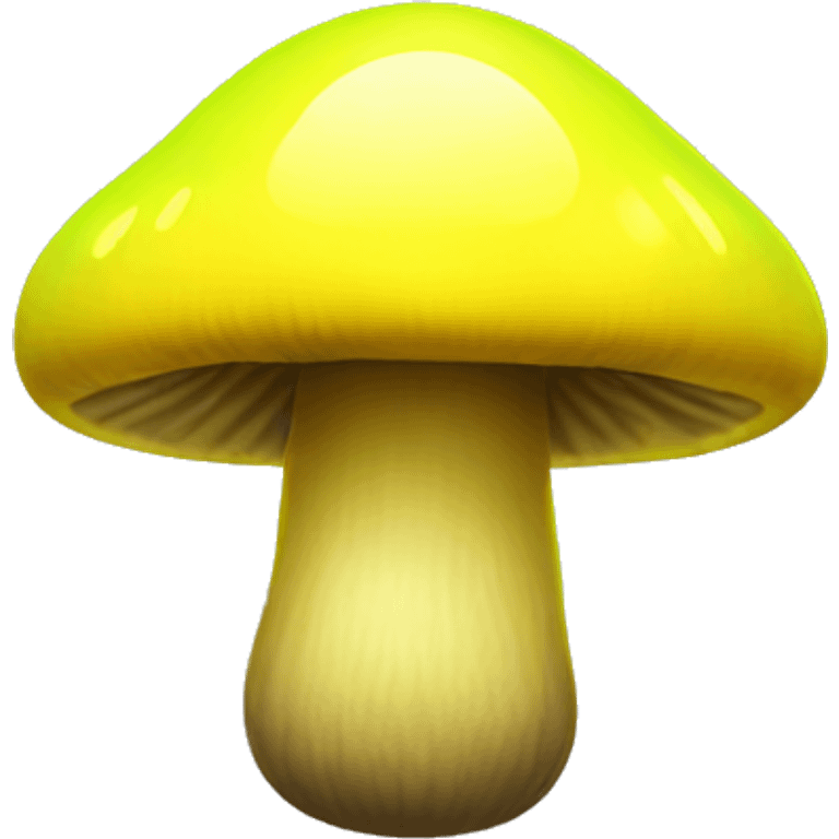 Neon yellow mushroom   emoji