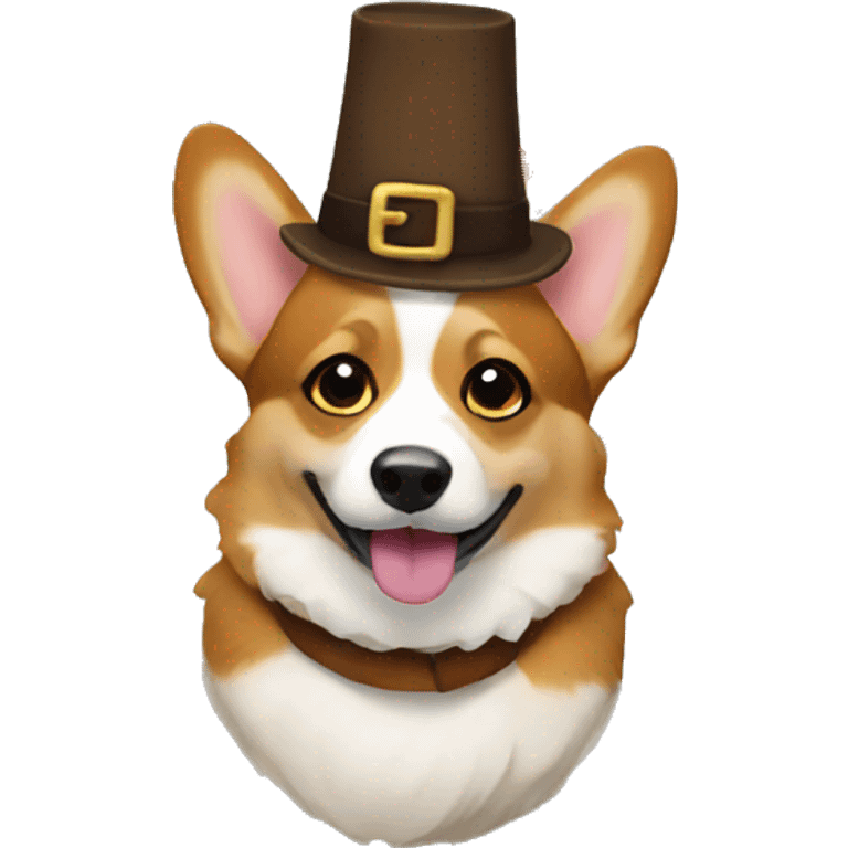 Thanksgiving corgi  emoji