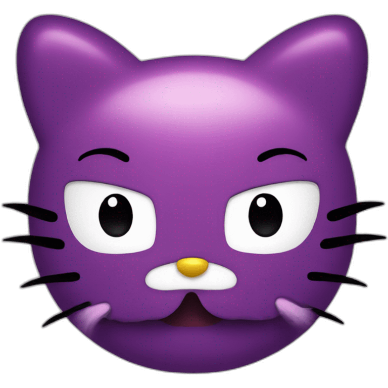 Evil hello kitty emoji