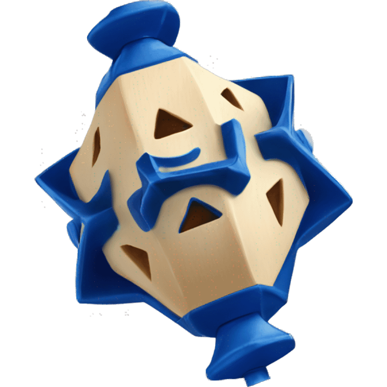 Jewish dreidel a four-sided spinning top, played during the Jewish holiday of Hanukkah emoji