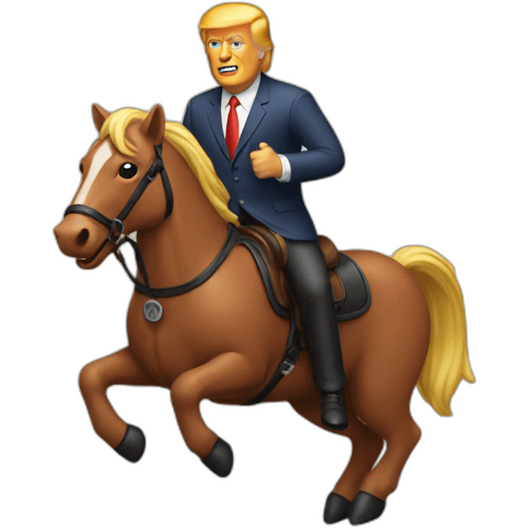 trump-riding-sausage emoji