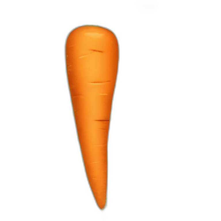 Carrot with eyes and hat emoji