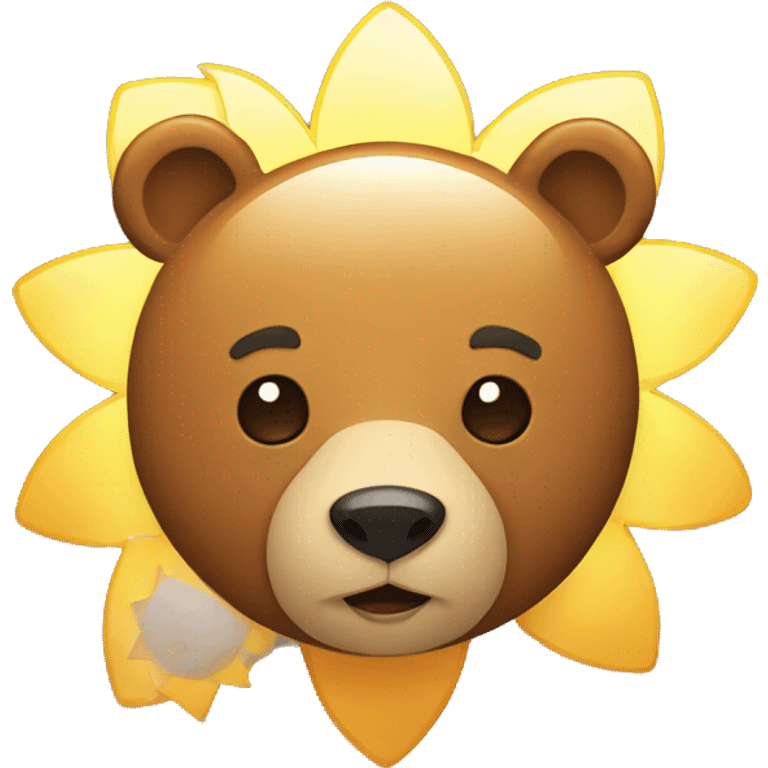 Bear with sun emoji