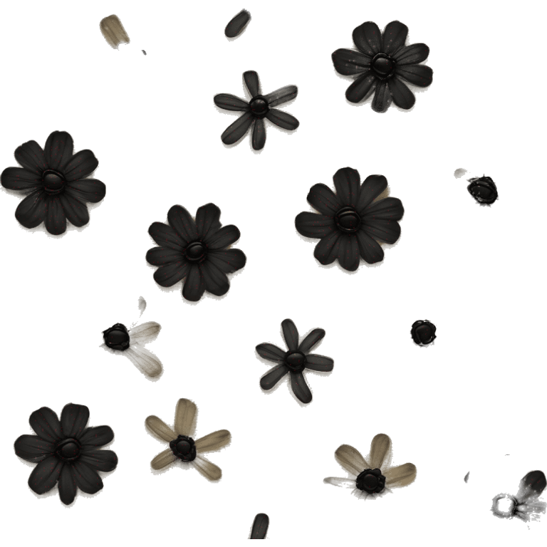 Beige lace and black flowers and light on table  emoji