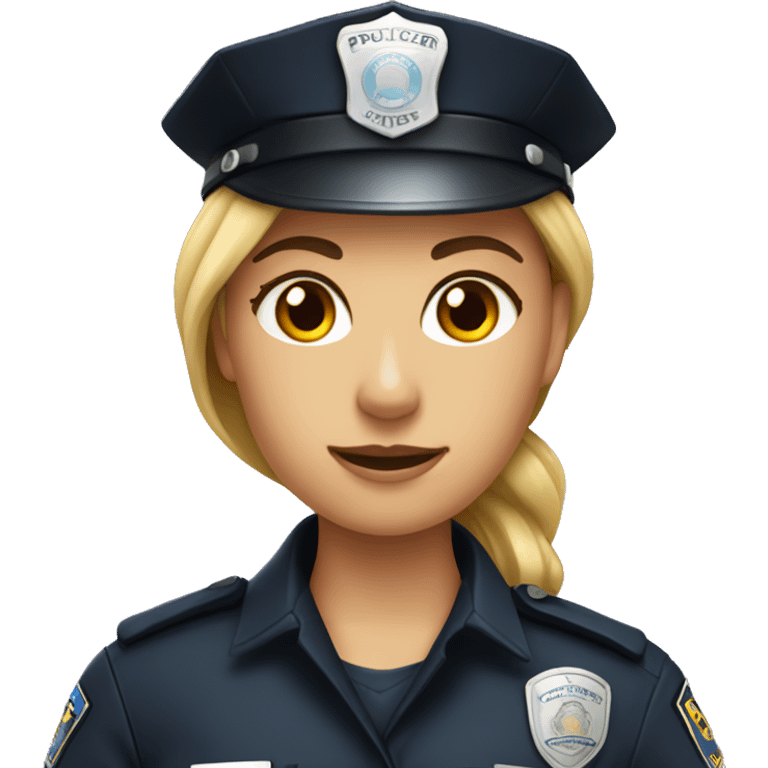 Female police officer with fire fighter  emoji