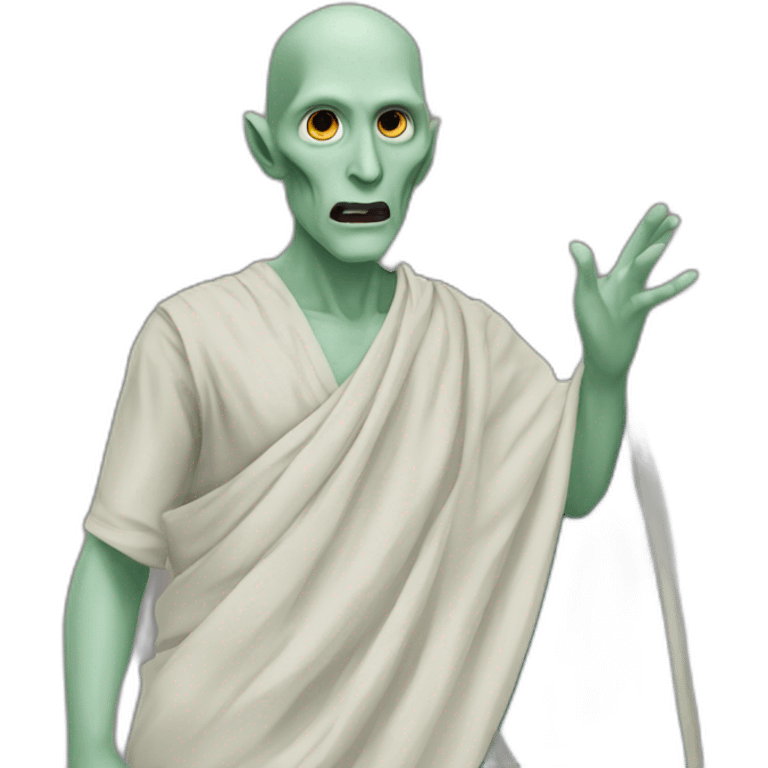 Voldemort wearing a saree emoji