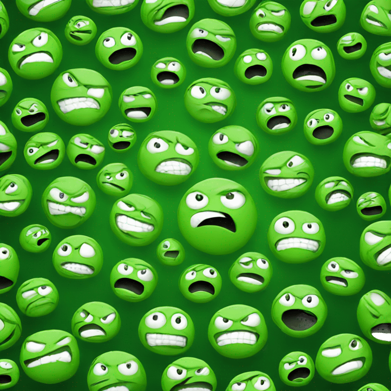 green angry smiley emoji