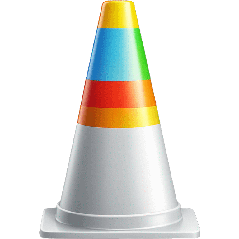 Rainbow Construction cone ￼￼￼ emoji