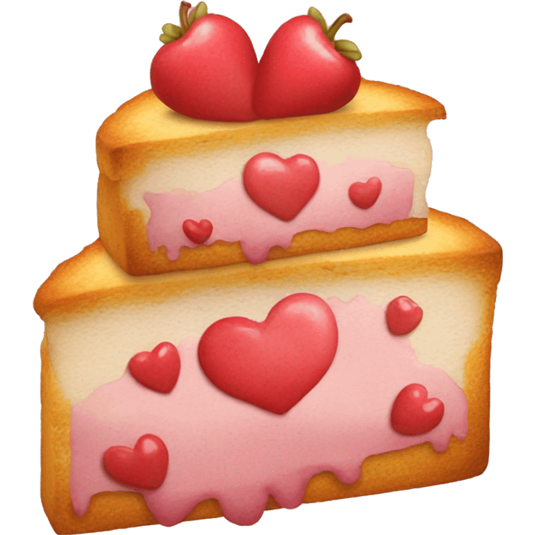 Torta corazón  emoji