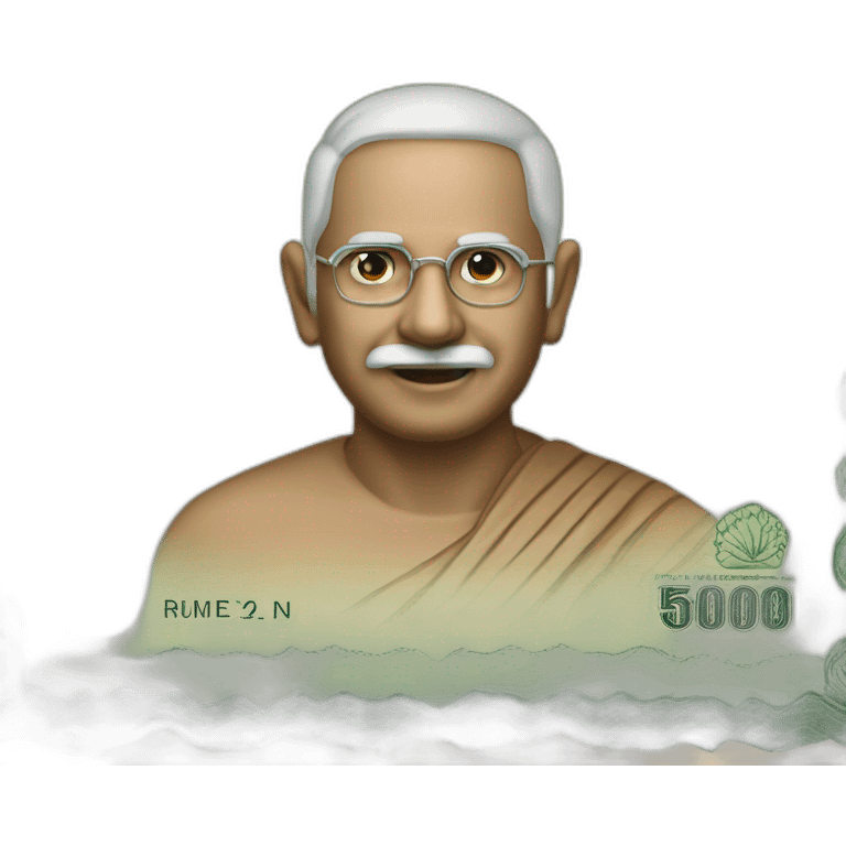 Indian rupee banknote emoji