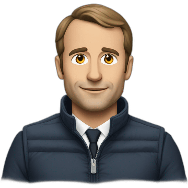 macron a gilet jeaune emoji