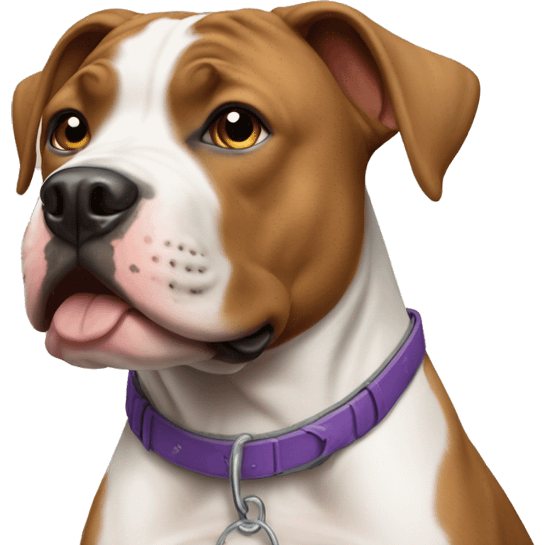 Pitbull boxer mix dog emoji