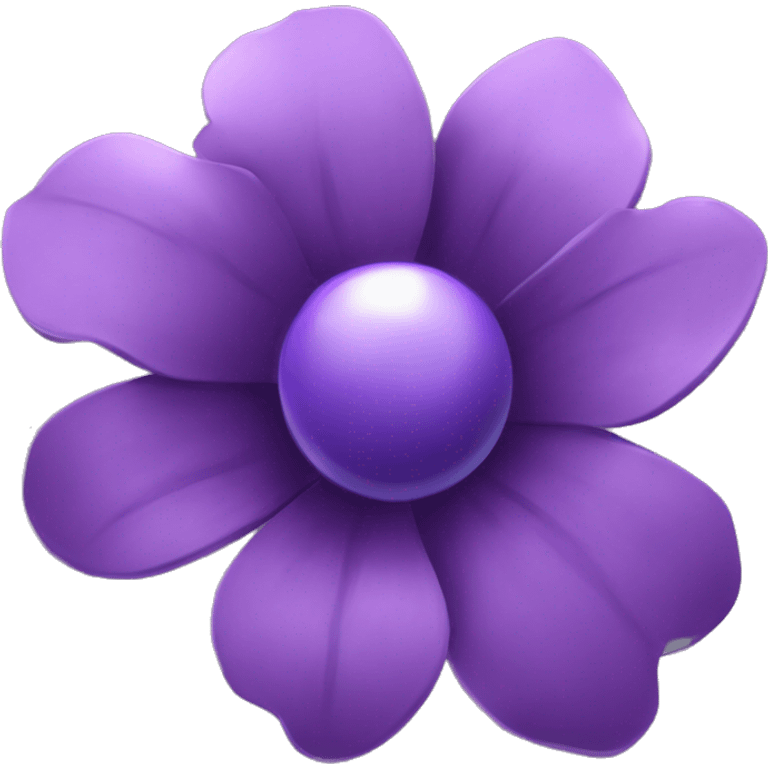 Can u make an purple flower inspired by the battlesuit valkyrie from Honkai Impact 3d. The battlesuits name is Seele•Vollerei, Herrscher of Rebirth. emoji