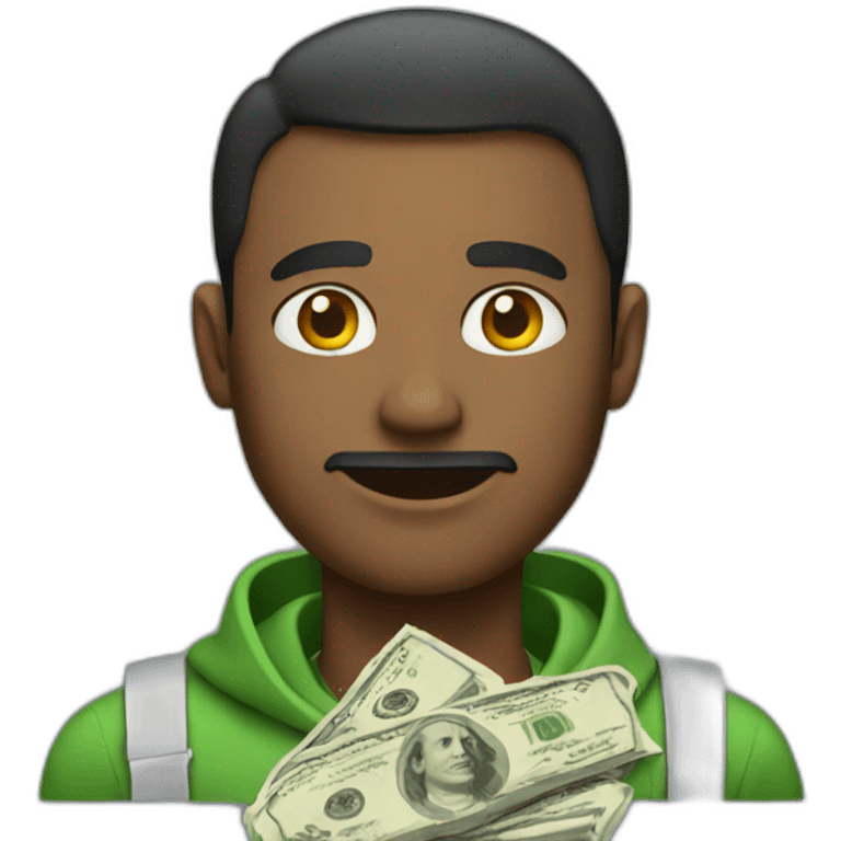 Man with money emoji