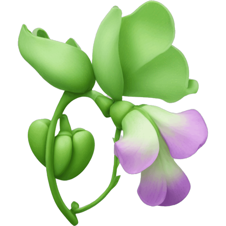 Sweet pea flower emoji