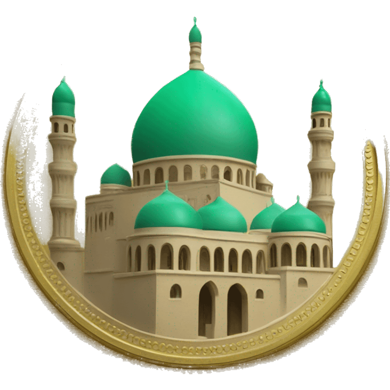 mosque on gold coin emoji