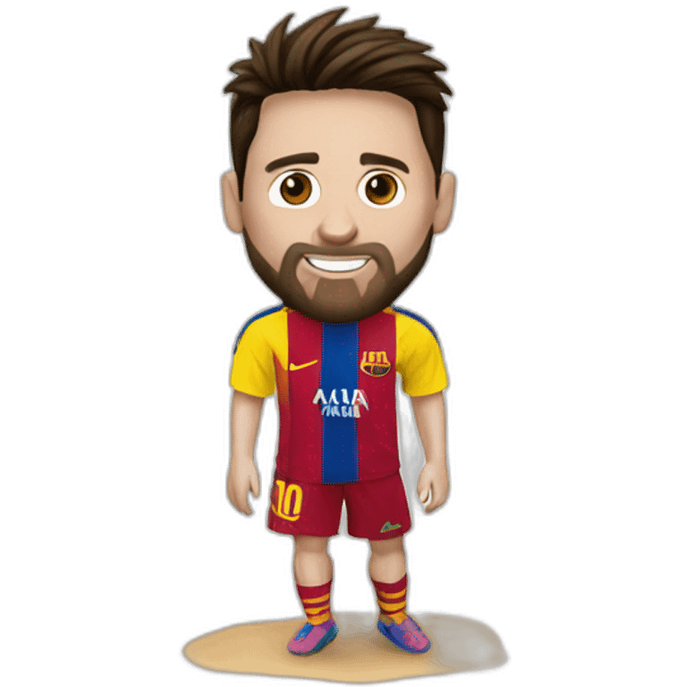 messi a la plage emoji