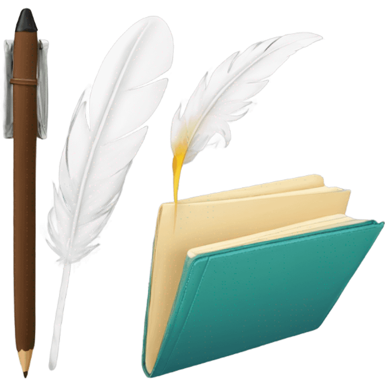 Libreta y pluma aesthetics  emoji