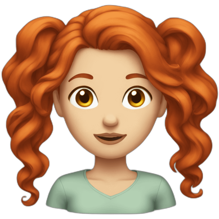 Bad Redhead girl emoji