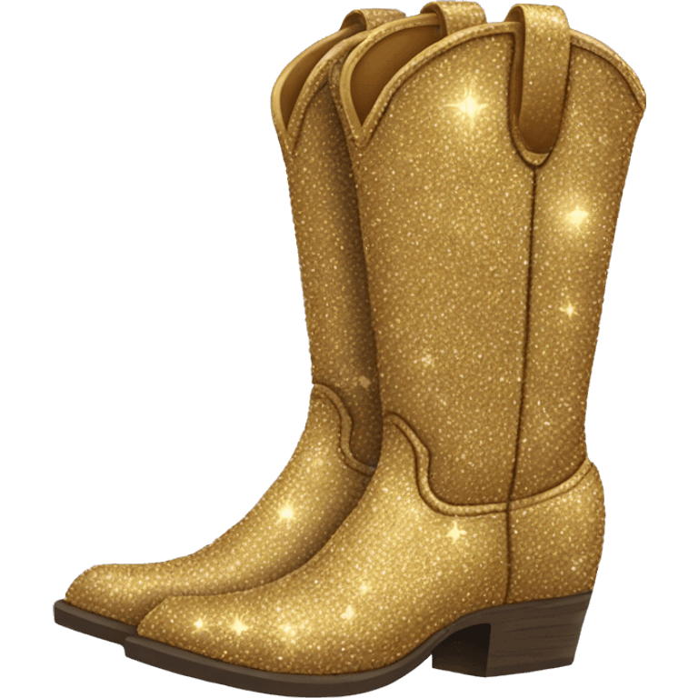 Sparkly cowboy boots emoji