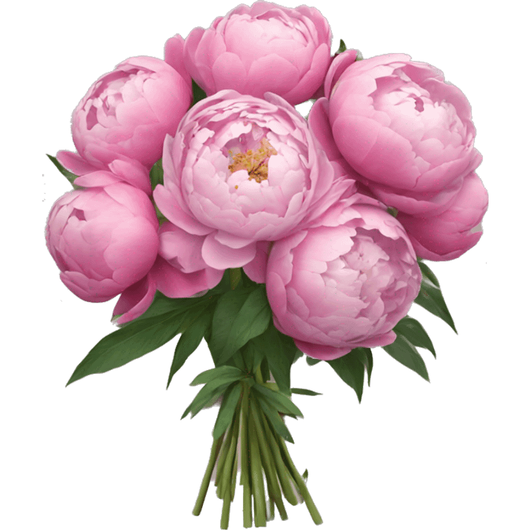 Peonies bouquet emoji