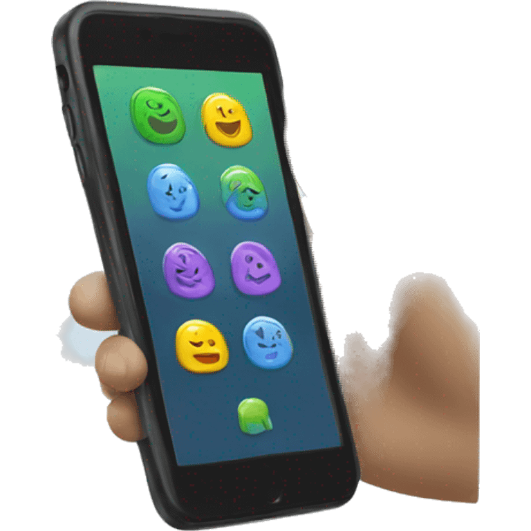 tap-to-sell shares on phone emoji