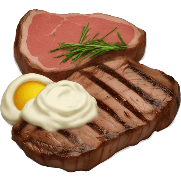 Steak dinner  emoji