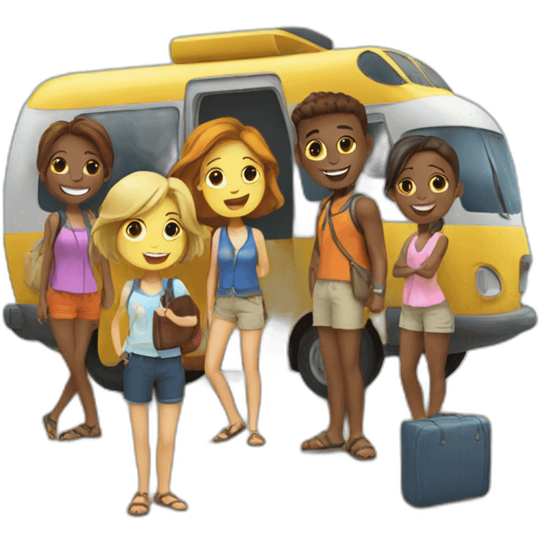 travel with friends emoji