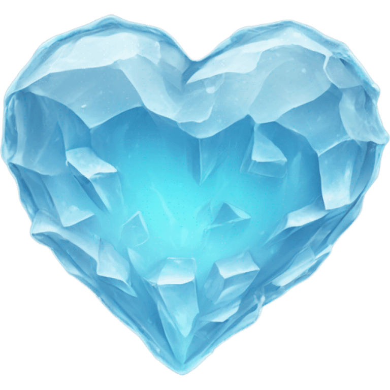 Ice heart emoji