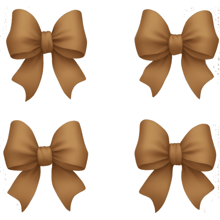 light brown bow emoji