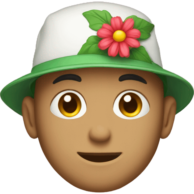 Flowers cap emoji