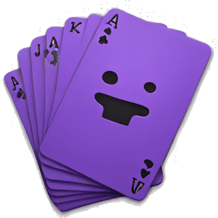 purple poker cards  emoji