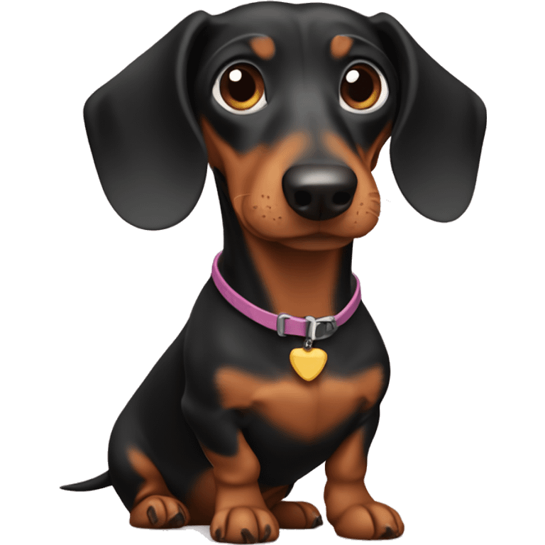 dachshund in arms emoji