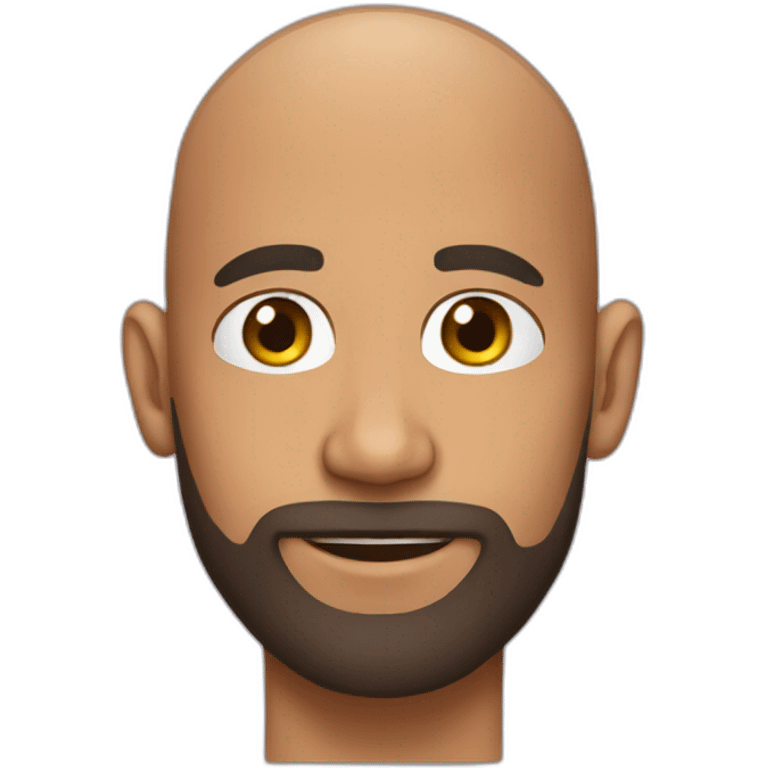 BALD MEB WITH Beard emoji