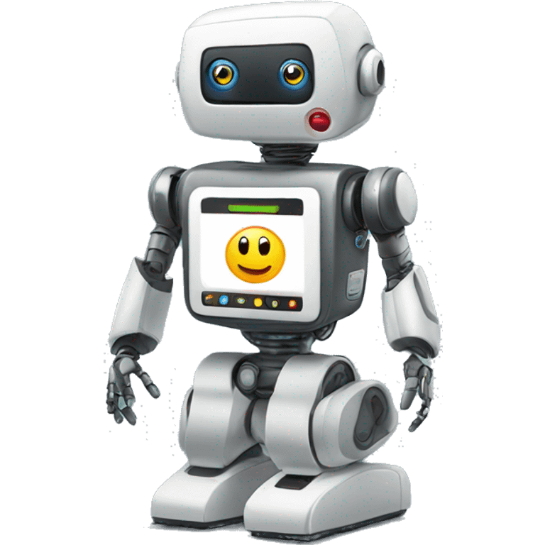 mobile phone as a robot emoji