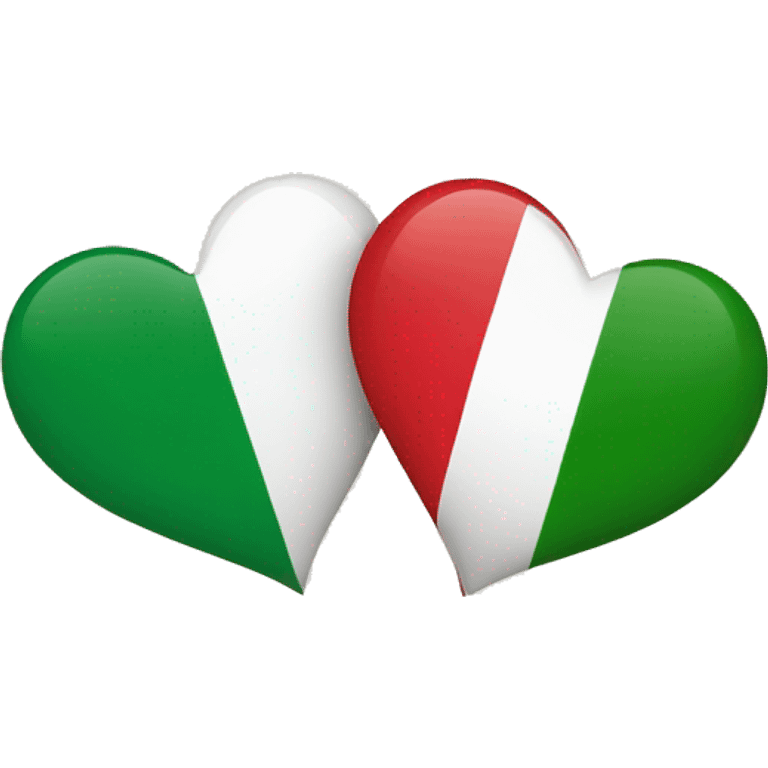 mix flag Italy and a heart emoji