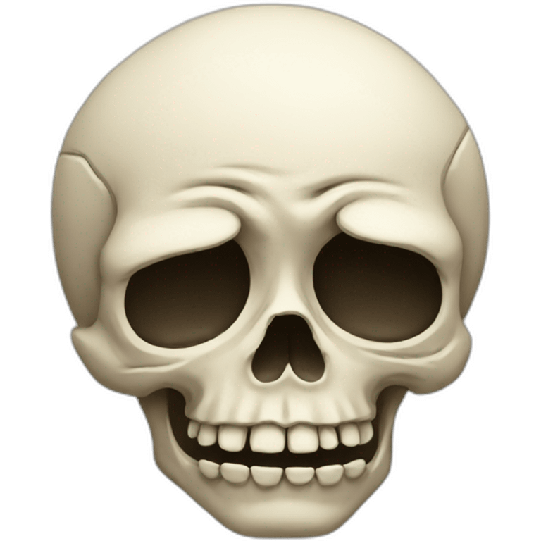 Crying skull emoji