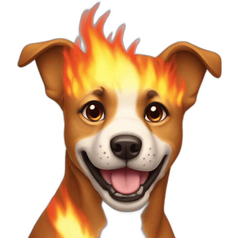 dog fire emoji