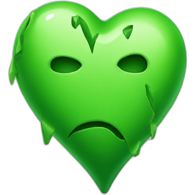 broken green heart emoji