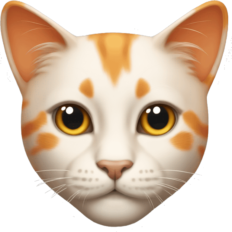 Create an aesthetic looking orange cat emoji