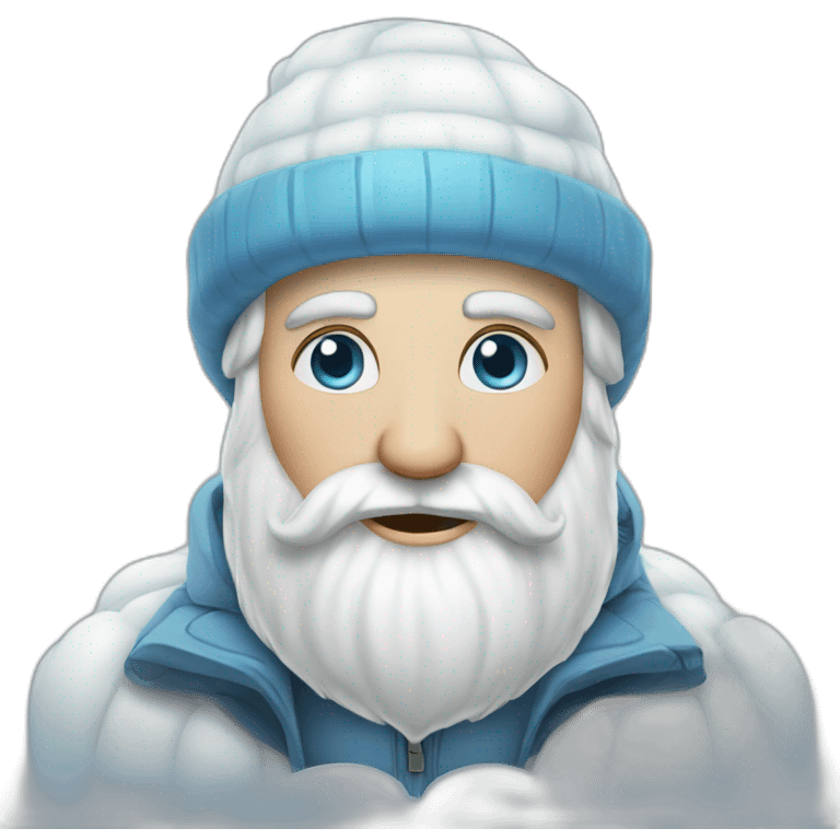 cool russian Father Frost emoji