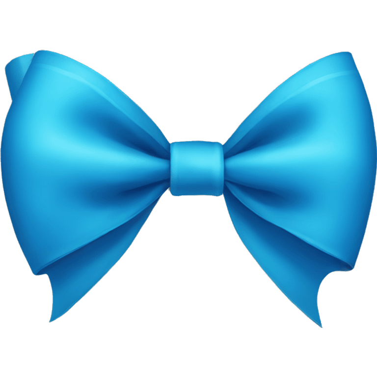 Blue bow emoji