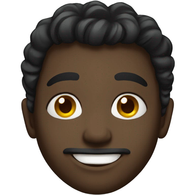 black person smirking emoji