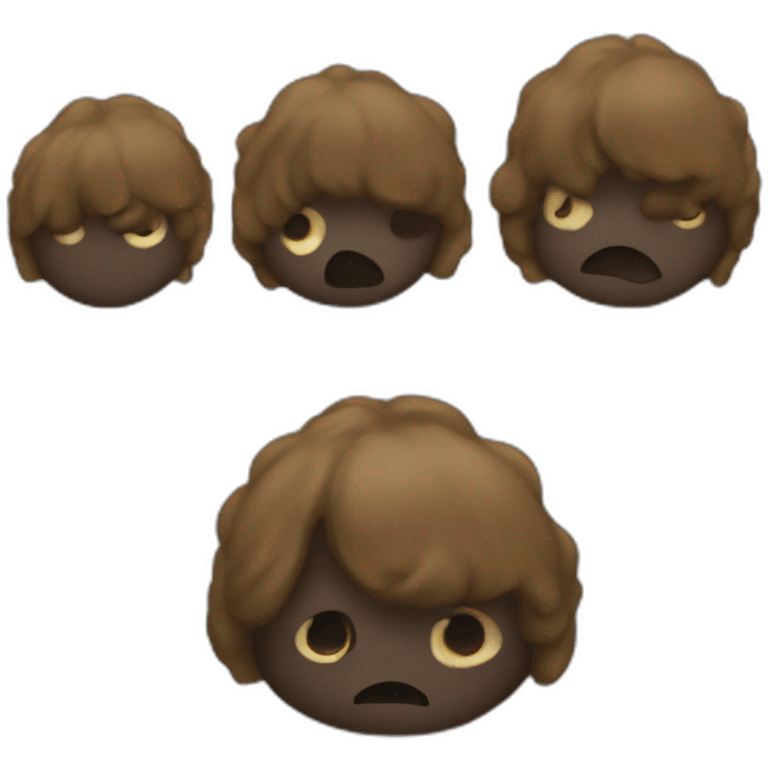 Beatle rolling poo emoji