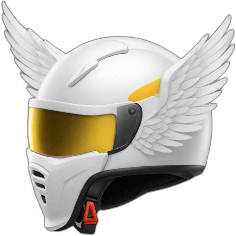 moto helmet with wings emoji