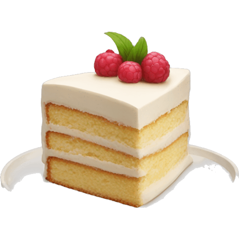 Vainilla cake emoji